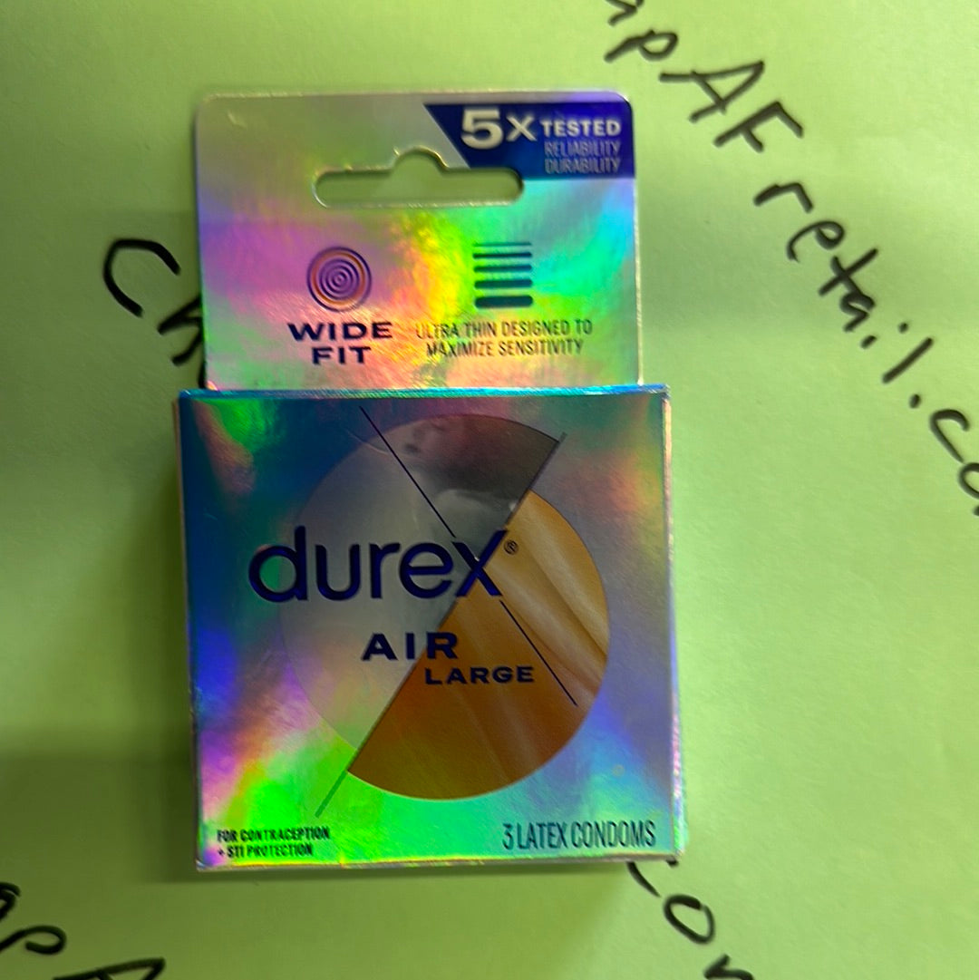 Durex condoms 3-count Air Large ￼