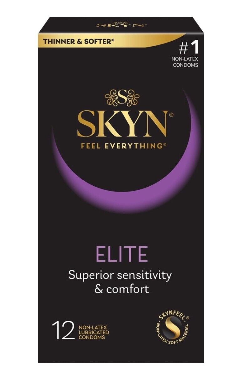 SKYN Elite Non-Latex Lubricated Condoms 12 Count