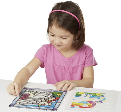 Melissa & Doug Stained Glass Made Easy Unicorn arts & craft kits