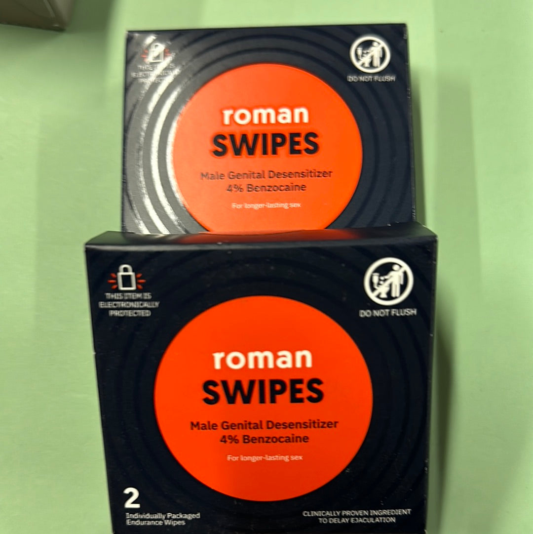 Roman swipes male genital desensitizer two pack ￼