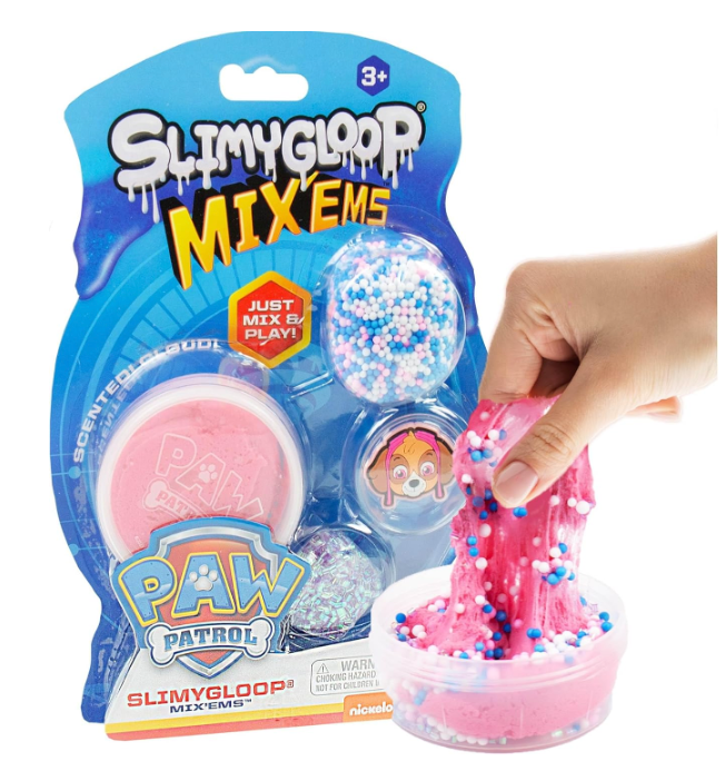 Paw Patrol SLIMYGLOOP Mix'Ems, 2.5 oz Bubblegum Cloud Slime