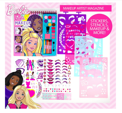 USA Barbie Makeup Artist Magazine, Create Your Own Hair & Makeup Looks Using 130+ Stencils