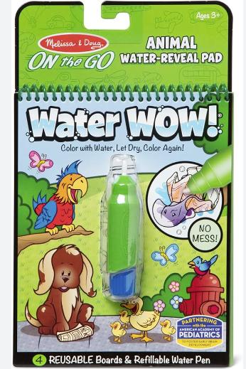 Melissa & Doug Aged 3 Plus Water Wow Vehicles On The Go Travel Activity Water Reveal Pad